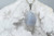 Tumbled Grey Agate Crystal Pendant-