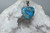 Heart Blue Lace Agate Crystal Pendant -