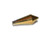 Gold Angel Aura Faceted Pendulum Bead- 1pc -