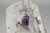 Amethyst Point Crystal Pendant with Necklace SP