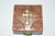 Cross Inlaid Square Box- Rosary Bead Box,  Altar Supplies,  Gift Giving