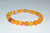 Light Carnelian Crystal Bead Bracelet 8mm