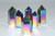 Blue Green Rainbow Angel Aura Quartz Crystal Point Crystal