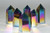 Blue Green Rainbow Angel Aura Quartz Crystal Point Crystal