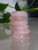 Rose Quartz Palm Stone Crystal 1 pc