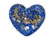 Blue Mini Heart Orgone -Tibetan Quartz, Rose Quartz, Pyrite, Blue Kyanite