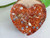 Orgone Orange Mini Heart -Tibetan Quartz, Rose Quartz, Pyrite, Blue Kyanite