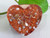 Orgone Orange Mini Heart -Tibetan Quartz, Rose Quartz, Pyrite, Blue Kyanite