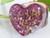 Purple Mini Heart Orgone -Tibetan Quartz, Rose Quartz, Pyrite, Blue Kyanite-