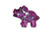 Orgone Purple Triceratops Dinosaur Mini 1 pc -Quartz Crystal, Pyrite, Blue Kyanite