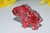 Orgone Red Triceratops Dinosaur Mini 1 pc -Quartz Crystal, Pyrite, Blue Kyanite