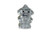 Orgone Silver Robot Mini Boy 1 pc -Quartz Crystal, Pyrite, Blue Kyanite