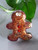 Orgone Gingerbread Man Mini 1 pc -Quartz Crystal, Pyrite, Blue Kyanite