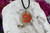 Blazing Orgone Pendant - Tibetan Quartz, Citrine, Red Coral