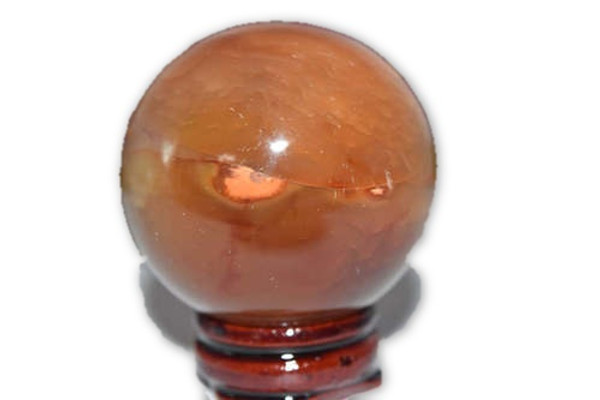 47mm Carnelian Crystal Sphere with stand