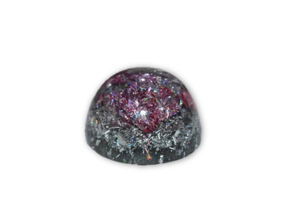 Pink Mini Orgone Decor -Tibetan Quartz, Pyrite, Blue Kyanite