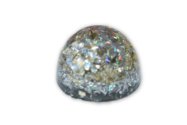 Gold Mini Orgone Decor -Tibetan Quartz- Pyrite, Blue Kyanite