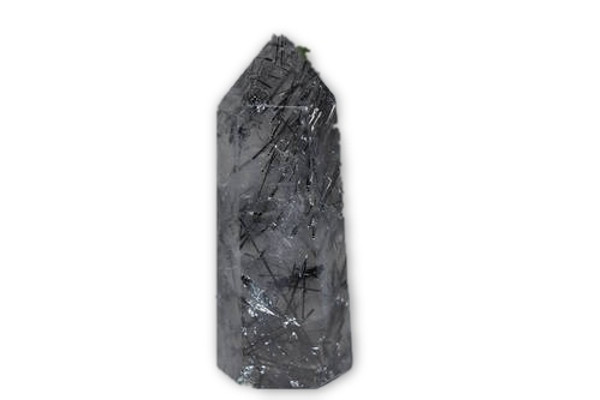 45g Black Tourmaline Rutilated Quartz Crystal-
