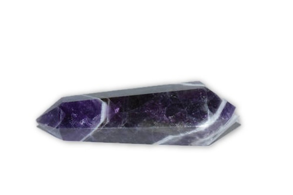 56g Chevron Amethyst Double Terminated Wand Point