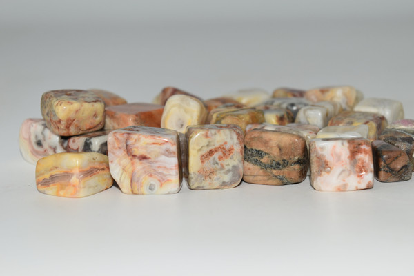Yellow Lace Agate Crystal Tumbled 1 pc