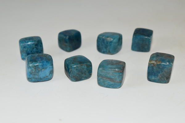Blue Apatite Cube Crystal - Crystal, Meditation, Glam Decor, Home Decor
