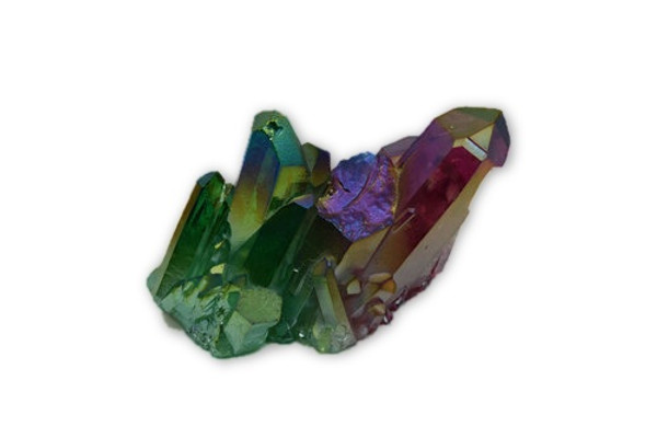 221g Multi Colored Angel Aura Cluster Green & Red