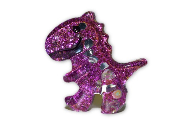 Orgone Purple Tyrannosaurus Rex Dinosaur Mini  1 pc -Quartz Crystal, Pyrite, Blue Kyanite