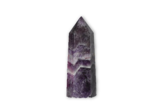 Chevron Amethyst Single Terminated Wand Point