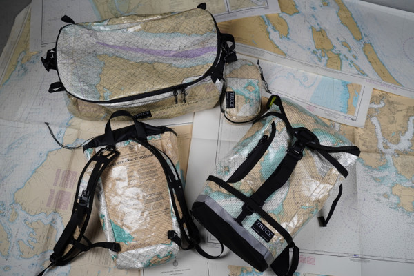 Travel Set from Ultra®-laminated Vintage Nautical Charts