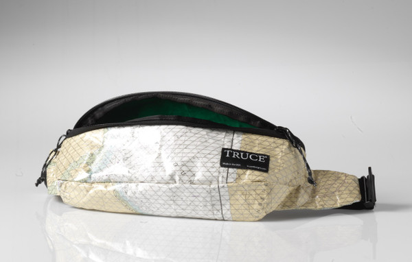 M Sling Bag from Laminated Vintage Nautical Charts