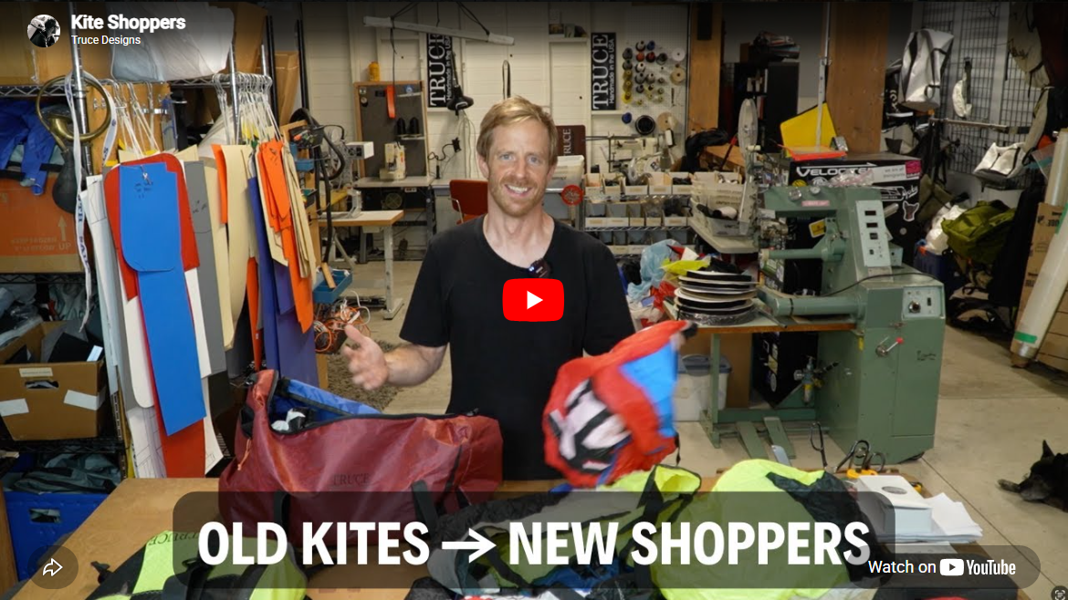 Kite Shoppers - Our Shopping Bags made from Kites & Sails