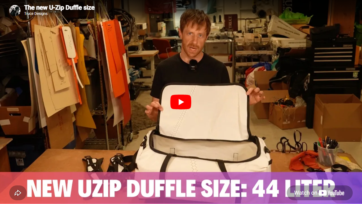 The New U-Zip Duffle Bag Size