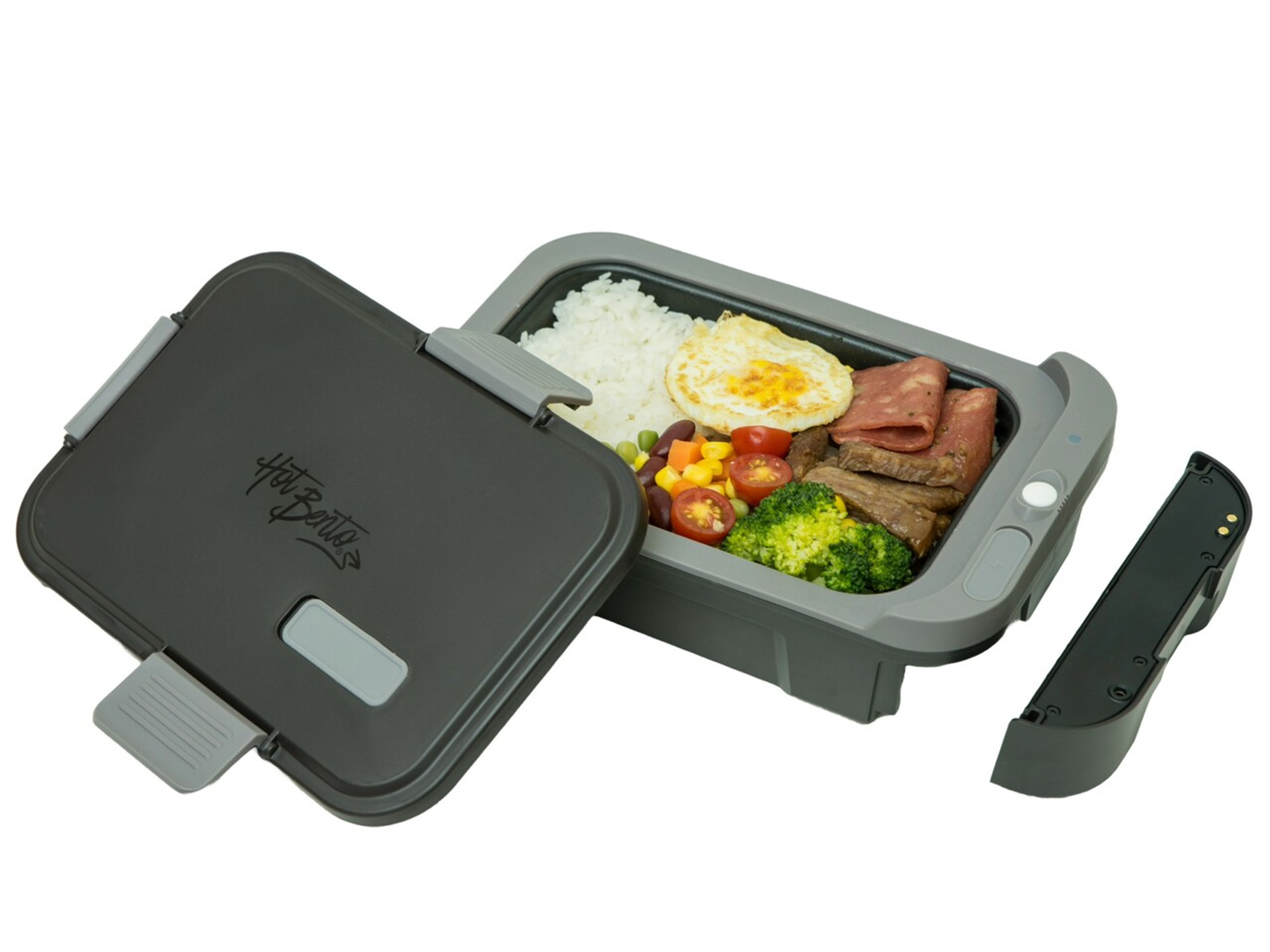 Hot Bento Fiambrera y calentador de alimentos con calefacción automática -  Funciona con pilas, portátil, inalámbrico, comidas calientes para oficina