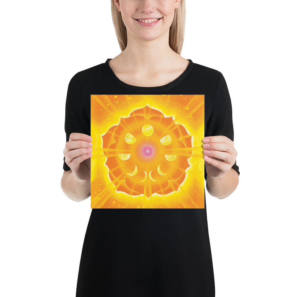 Solar Plexus Chakra (3rd Chakra) | Al Choi Energy Art | Unframed