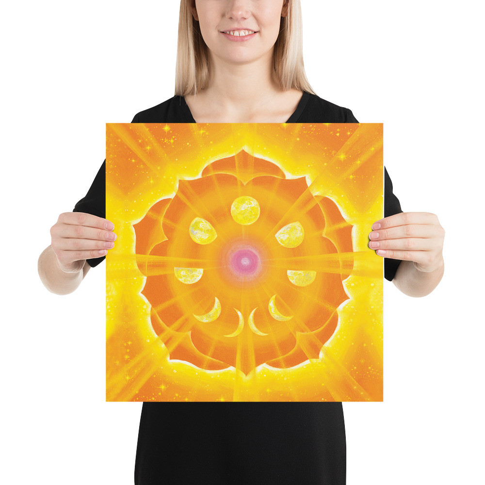Solar Plexus Chakra (3rd Chakra) | Al Choi Energy Art | Unframed