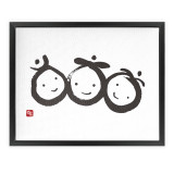 Happiness, Flourishing, & Blessings - Fortune Talisman - Manwol Art Exhibition | Framed Canvas Print