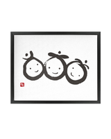 Happiness, Flourishing, & Blessings - Fortune Talisman - Manwol Art Exhibition | Framed Canvas Print