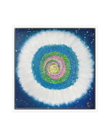 Jisu Han Energy Art Flower of the Universe #1 | Framed Canvas Print