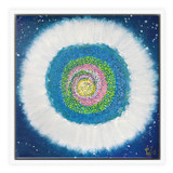 Jisu Han Energy Art Flower of the Universe #1 | Framed Canvas Print