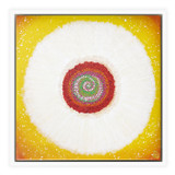 Jisu Han Energy Art Flower of the Universe #5 | Framed Canvas Print