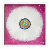 Jisu Han Energy Art Flower of the Universe #7 | Framed Canvas Print