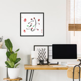 Being Bright | Ilchi Lee Energy Art | Framed Canvas Art Print