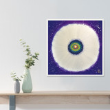 Jisu Han Energy Art Flower of the Universe #10 | Framed Canvas Print