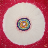 Jisu Han Energy Art Flower of the Universe #13 | Framed Canvas Print