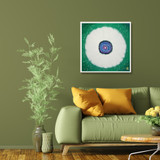 Jisu Han Energy Art Flower of the Universe #14 | Framed Canvas Print