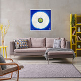Jisu Han Energy Art Flower of the Universe #16 | Framed Canvas Print
