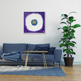 Jisu Han Energy Art Flower of the Universe #18 | Framed Canvas Print