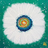Jisu Han Energy Art Flower of the Universe #19 | Framed Canvas Print Jisu Han Energy Art Flower of the Universe #19 | Framed Canvas Print