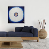 Jisu Han Energy Art Flower of the Universe #12 | Framed Canvas Print