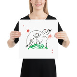 Happy People | Ilchi Lee Energy Art | Unframed Paper Print